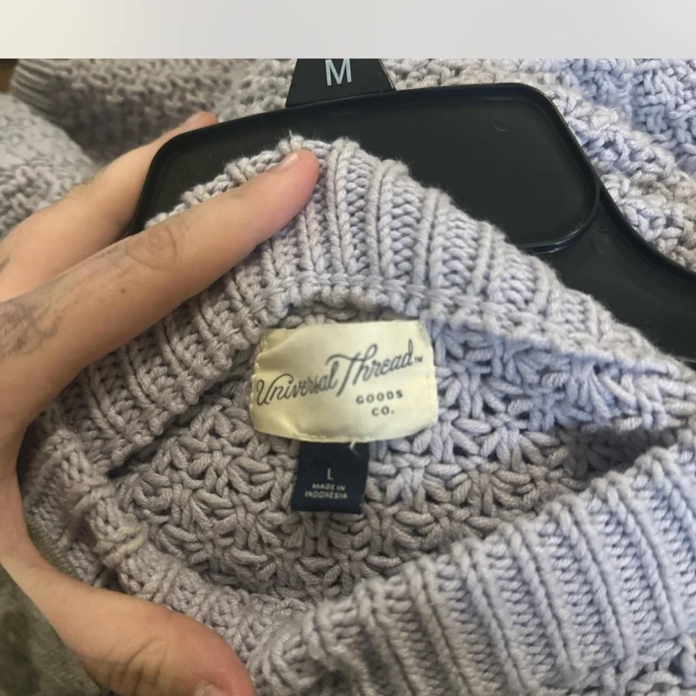 Universal Thread Lilac Crew Neck Sweater - Picture 2 of 2